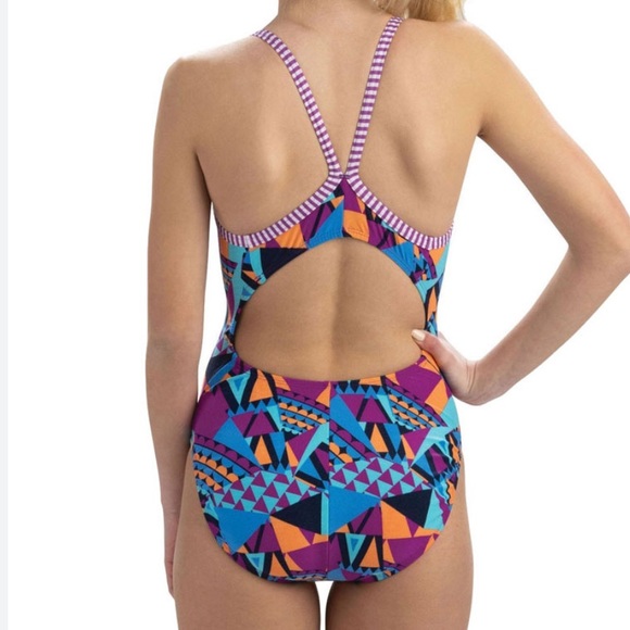 DOLPHIN UGLIES womens one piece athletic swim practice swimsuit size 28 NWT - Picture 6 of 6